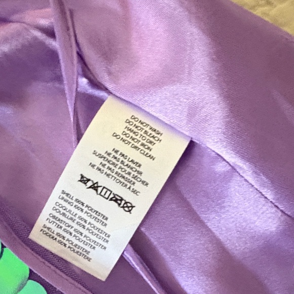 Anthropologie Iridescent Purple and Green Mini Skirt - Picture 6 of 7